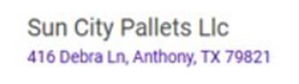 Sun City Pallets